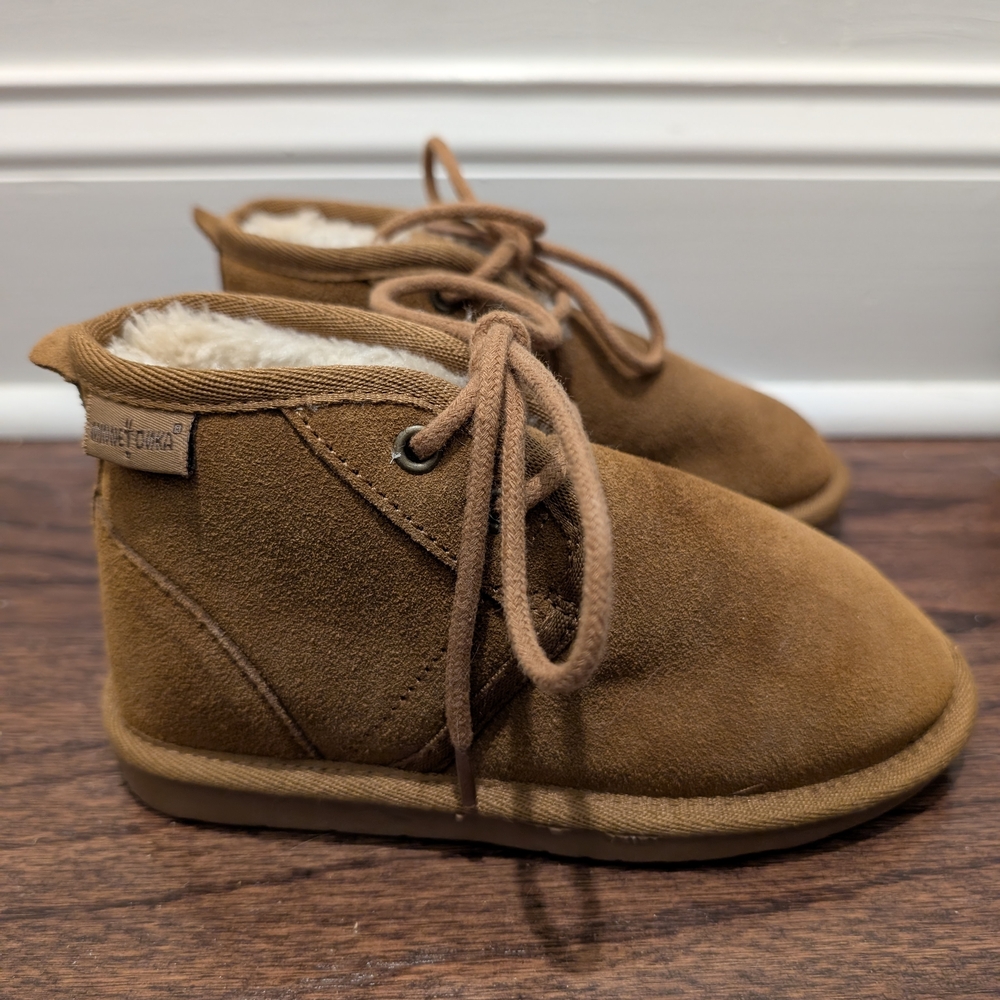 Cozy Brown Suede Kids Boots